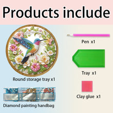 Load image into Gallery viewer, DIY Diamond Painting Kit Round Wooden Tray Diamond Painting Tray for Home Decor

