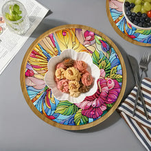 Load image into Gallery viewer, DIY Diamond Painting Kit Round Wooden Tray Diamond Painting Tray for Home Decor
