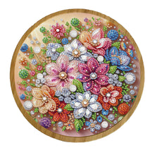 Load image into Gallery viewer, DIY Diamond Painting Kit Round Wooden Tray Diamond Painting Tray for Home Decor
