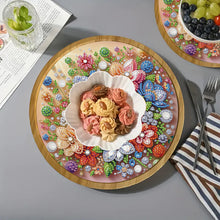 Load image into Gallery viewer, DIY Diamond Painting Kit Round Wooden Tray Diamond Painting Tray for Home Decor
