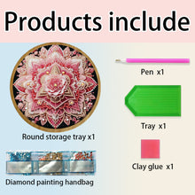 Load image into Gallery viewer, DIY Diamond Painting Kit Round Wooden Tray Diamond Painting Tray for Home Decor
