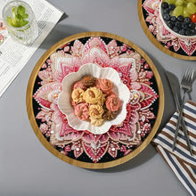 Load image into Gallery viewer, DIY Diamond Painting Kit Round Wooden Tray Diamond Painting Tray for Home Decor
