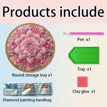 Load image into Gallery viewer, DIY Diamond Painting Kit Round Wooden Tray Diamond Painting Tray for Home Decor

