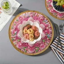 Load image into Gallery viewer, DIY Diamond Painting Kit Round Wooden Tray Diamond Painting Tray for Home Decor
