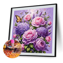 Load image into Gallery viewer, Diamond Painting - Full Square - Purple Rose (40*40CM)
