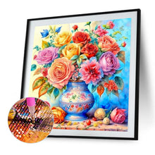 Load image into Gallery viewer, Diamond Painting - Full Square - Colorful Rose (40*40CM)
