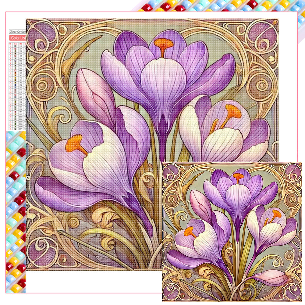 Diamond Painting - Full Square - Freesia (40*40CM)
