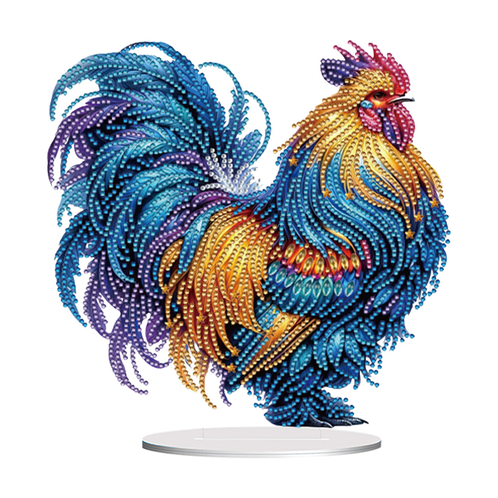 Acrylic Special Shape Cat Desktop Diamond Art Kits Rhinestones Desktop Ornaments