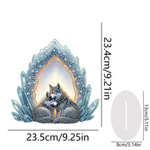 Load image into Gallery viewer, Acrylic Special Shape Cat Desktop Diamond Art Kits Rhinestones Desktop Ornaments
