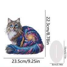 Load image into Gallery viewer, Acrylic Special Shape Cat Desktop Diamond Art Kits Rhinestones Desktop Ornaments

