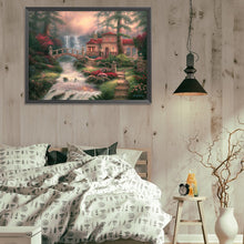 Load image into Gallery viewer, Diamond Painting - Full Square - House In The Mountain (40*30CM)
