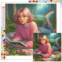 Load image into Gallery viewer, Diamond Painting - Full Square - Girl Camping (40*40CM)
