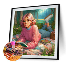 Load image into Gallery viewer, Diamond Painting - Full Square - Girl Camping (40*40CM)
