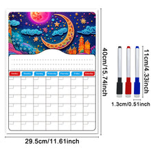 Load image into Gallery viewer, Special Shaped Colorful Pattern 5D DIY Diamond Art Monthly Planner for Beginners
