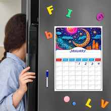 Load image into Gallery viewer, Special Shaped Colorful Pattern 5D DIY Diamond Art Monthly Planner for Beginners
