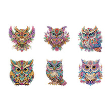 Load image into Gallery viewer, 6Pcs Acrylic Animal Diamond Painting Refrigerator Magnet for Fridge Whiteboards
