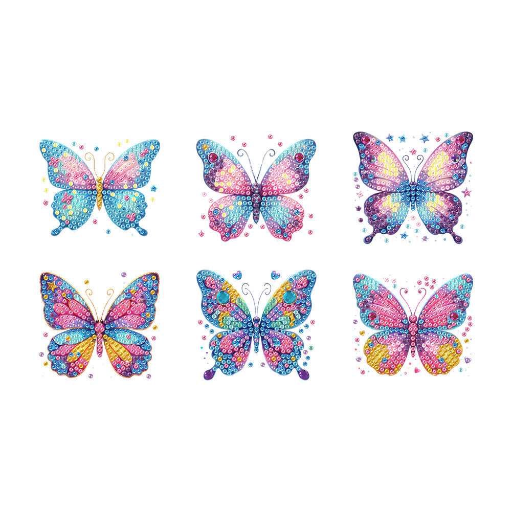 6Pcs Acrylic Animal Diamond Painting Refrigerator Magnet for Fridge Whiteboards