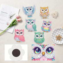 Load image into Gallery viewer, 6Pcs Acrylic Animal Diamond Painting Refrigerator Magnet for Fridge Whiteboards
