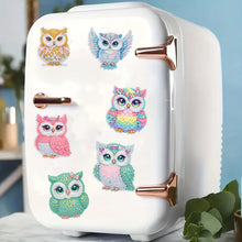 Load image into Gallery viewer, 6Pcs Acrylic Animal Diamond Painting Refrigerator Magnet for Fridge Whiteboards
