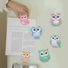 Load image into Gallery viewer, 6Pcs Acrylic Animal Diamond Painting Refrigerator Magnet for Fridge Whiteboards
