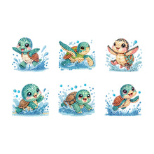 Load image into Gallery viewer, 6Pcs Acrylic Animal Diamond Painting Refrigerator Magnet for Fridge Whiteboards
