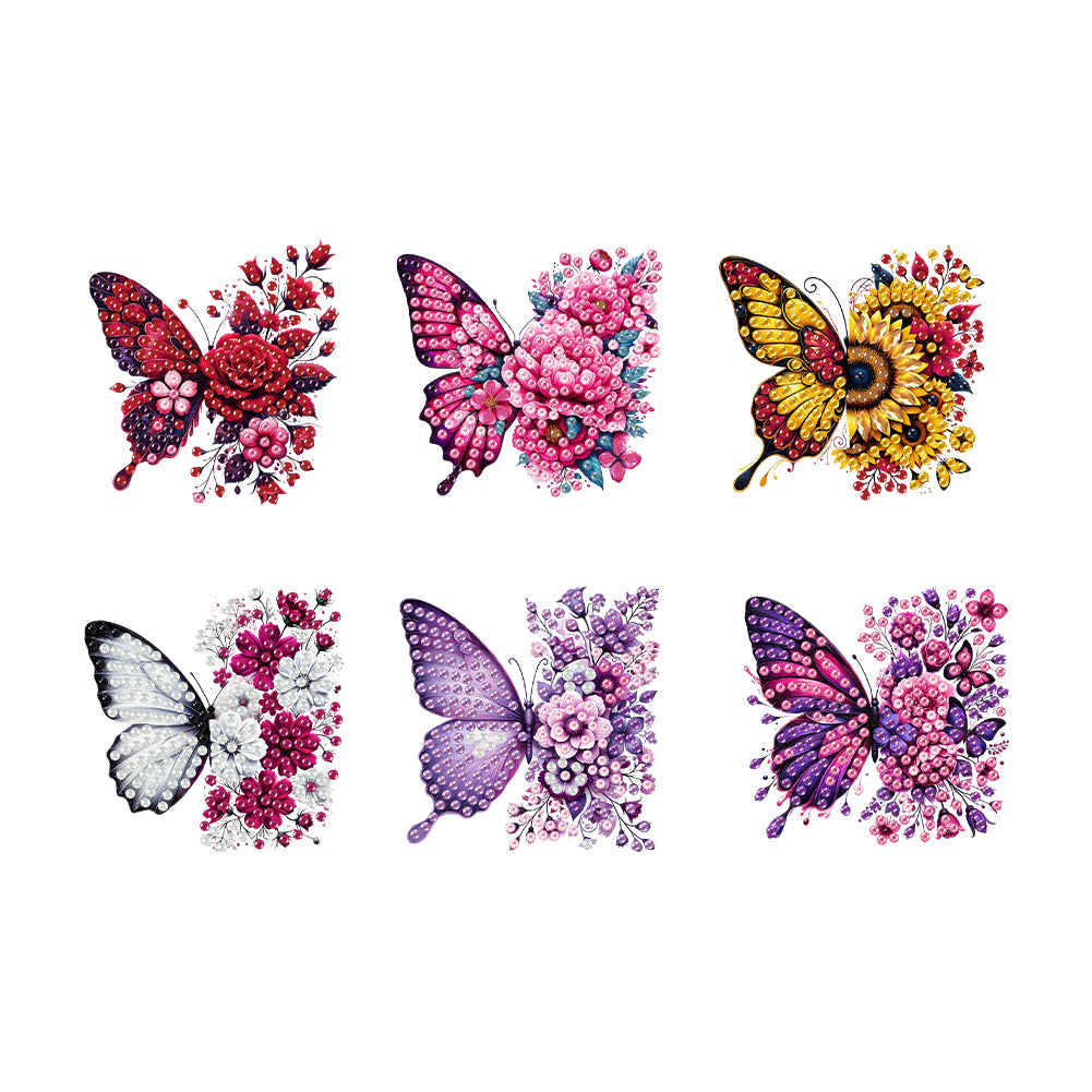 6Pcs Acrylic Animal Diamond Painting Refrigerator Magnet for Fridge Whiteboards