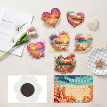 Load image into Gallery viewer, 6Pcs Acrylic Animal Diamond Painting Refrigerator Magnet for Fridge Whiteboards
