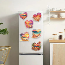 Load image into Gallery viewer, 6Pcs Acrylic Animal Diamond Painting Refrigerator Magnet for Fridge Whiteboards
