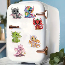 Load image into Gallery viewer, 6Pcs Acrylic Animal Diamond Painting Refrigerator Magnet for Fridge Whiteboards
