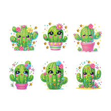 Load image into Gallery viewer, 6Pcs Acrylic Animal Diamond Painting Refrigerator Magnet for Fridge Whiteboards
