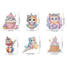 Load image into Gallery viewer, 6Pcs Diamond Painting Refrigerator Magnets Diamond Art Kits for Adults Beginners
