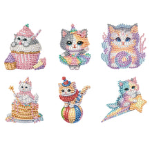 Load image into Gallery viewer, 6Pcs Diamond Painting Refrigerator Magnets Diamond Art Kits for Adults Beginners
