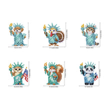 Load image into Gallery viewer, 6Pcs Diamond Painting Refrigerator Magnets Diamond Art Kits for Adults Beginners

