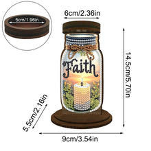 Load image into Gallery viewer, Wooden Beautiful Pattern 5D DIY Diamond Painting Candle Holder Decor for Adults
