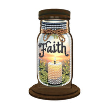 Load image into Gallery viewer, Wooden Beautiful Pattern 5D DIY Diamond Painting Candle Holder Decor for Adults
