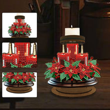 Load image into Gallery viewer, Wooden Beautiful Pattern 5D DIY Diamond Painting Candle Holder Decor for Adults
