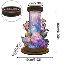 Load image into Gallery viewer, Wooden Beautiful Pattern 5D DIY Diamond Painting Candle Holder Decor for Adults

