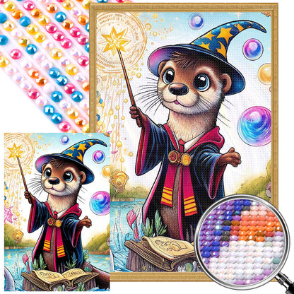 AB Diamond Painting - Full Round - Wizard Otter (40*60CM)
