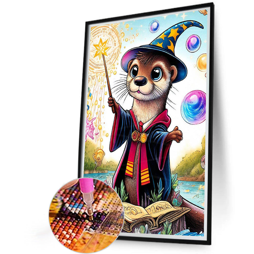 AB Diamond Painting - Full Round - Wizard Otter (40*60CM)