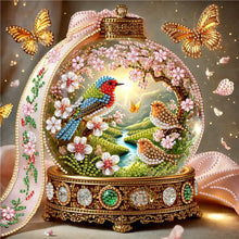 Load image into Gallery viewer, Diamond Painting - Partial Special Shaped - Crystal Ball Blue Bird (30*30CM)
