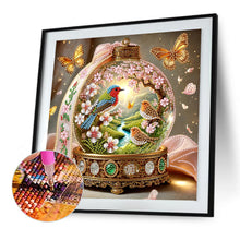 Load image into Gallery viewer, Diamond Painting - Partial Special Shaped - Crystal Ball Blue Bird (30*30CM)
