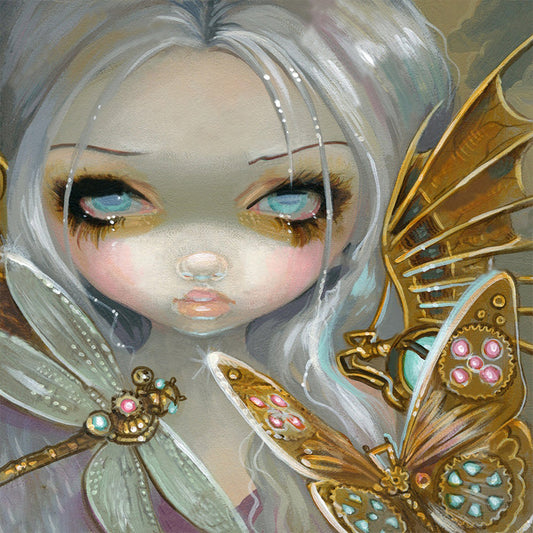 AB Diamond Painting - Full Round - Girl With White Hair (50*50CM)