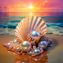Load image into Gallery viewer, Diamond Painting - Full Round - Sunset Pearl (30*30CM)

