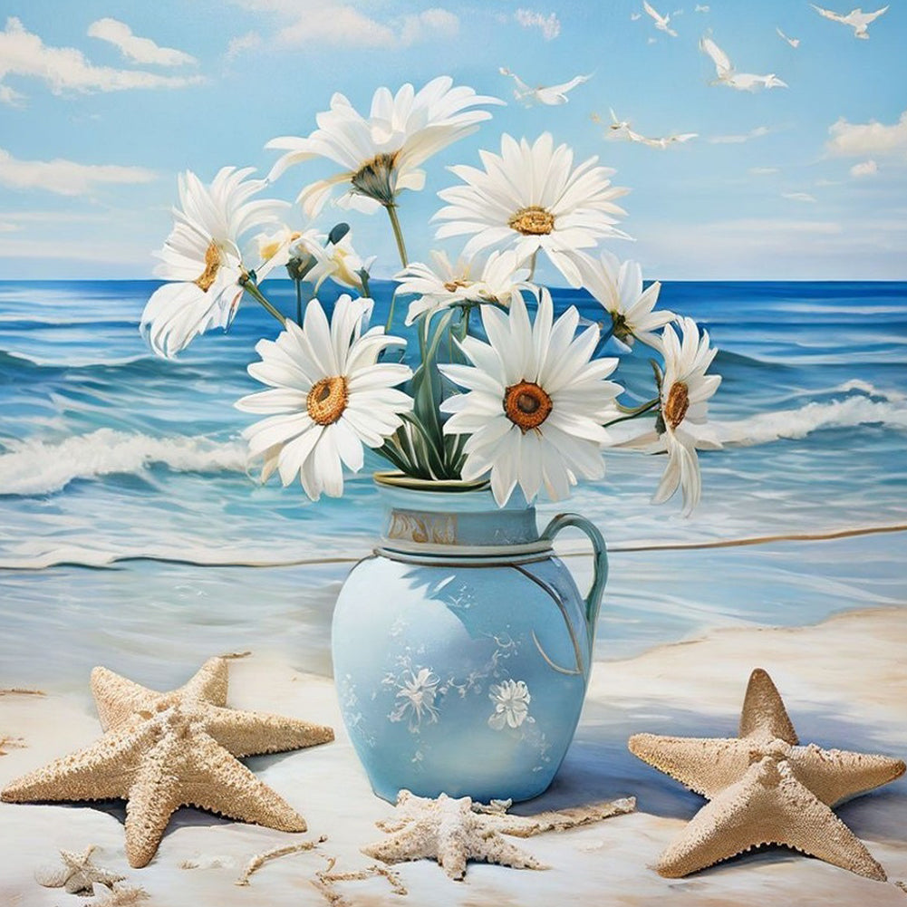 Diamond Painting - Full Round - Seaside Daisy (30*30CM)
