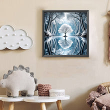 Load image into Gallery viewer, Diamond Painting - Full Round - Silver Tree (30*30CM)

