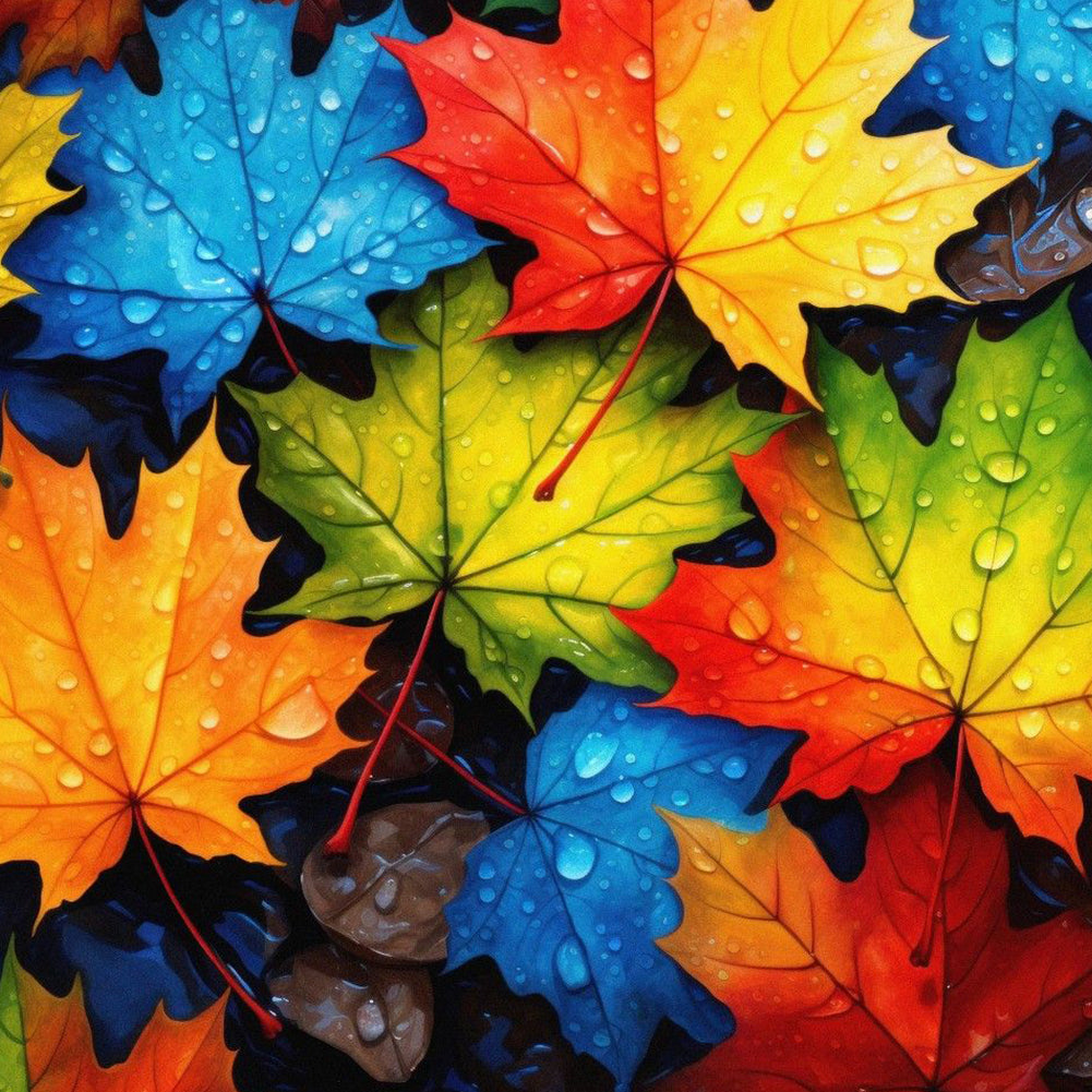 Diamond Painting - Full Round - Maple Leaf (30*30CM)