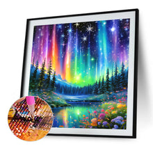 Load image into Gallery viewer, Diamond Painting - Full Round - Aurora Forest (30*30CM)
