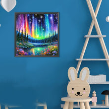 Load image into Gallery viewer, Diamond Painting - Full Round - Aurora Forest (30*30CM)
