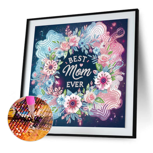 Diamond Painting - Partial Special Shaped - Mother'S Day (30*30CM)