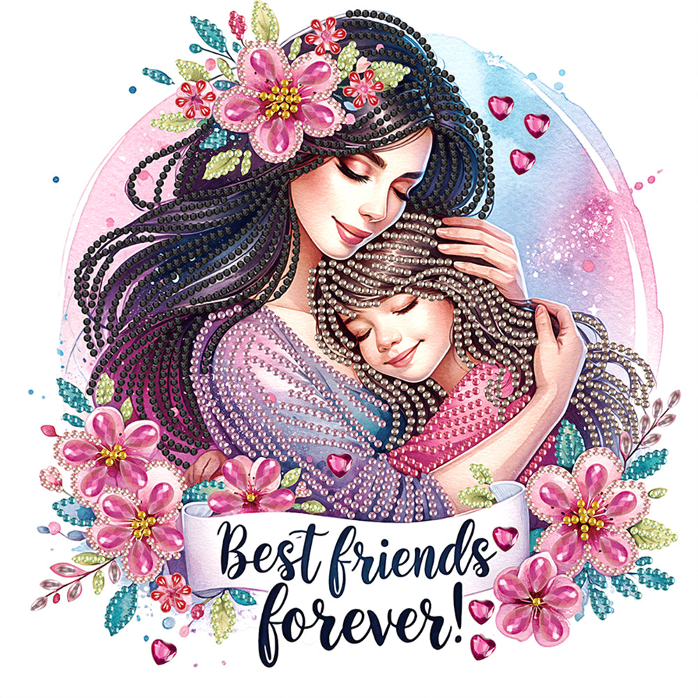 Diamond Painting - Partial Special Shaped - Mother'S Day (30*30CM)